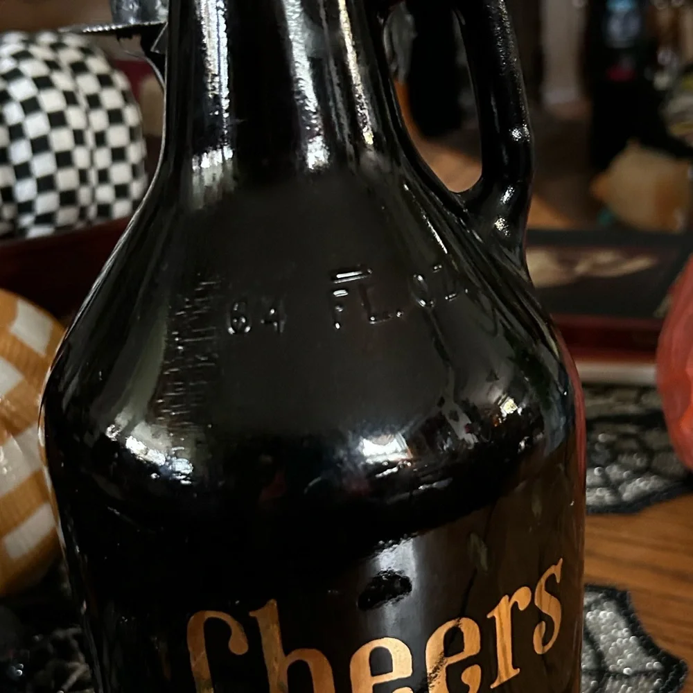 Vintage brown glass
